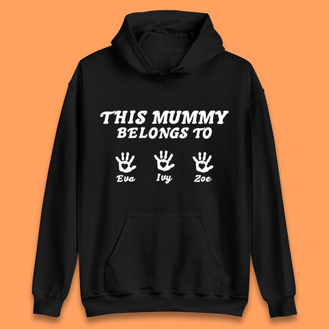 Personalised This Mummy Belongs Unisex Hoodie
