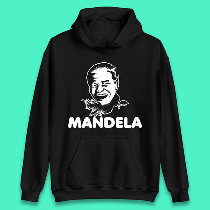 Mandela Portrait Art Black Lives Matter Nelson Mandela International Day Unisex Hoodie