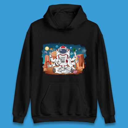 Meditating Astronaut Yoga Unisex Hoodie