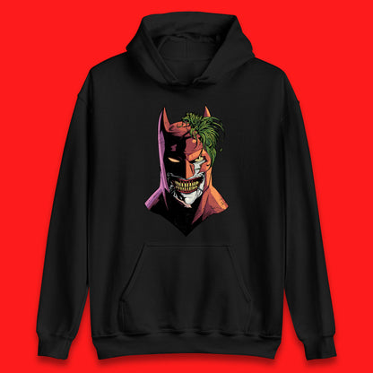 DC Comics Batman Mouth Wall Batman X The Joker Spoof Supervillain Comic Book Character Unisex Hoodie