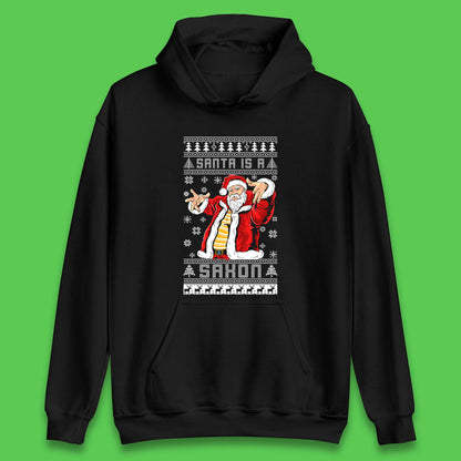 Santa is A Saxon Christmas Unisex Hoodie