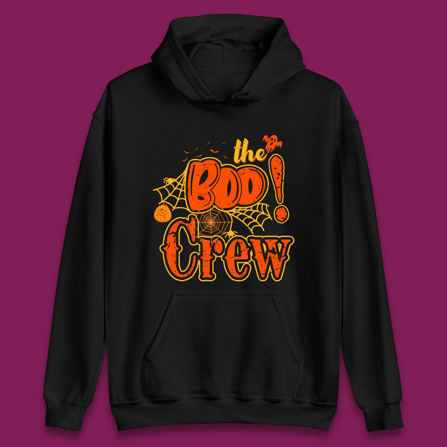 The Boo Crew Halloween Boo Squad Horror Scary Spokky Matching Costume Unisex Hoodie