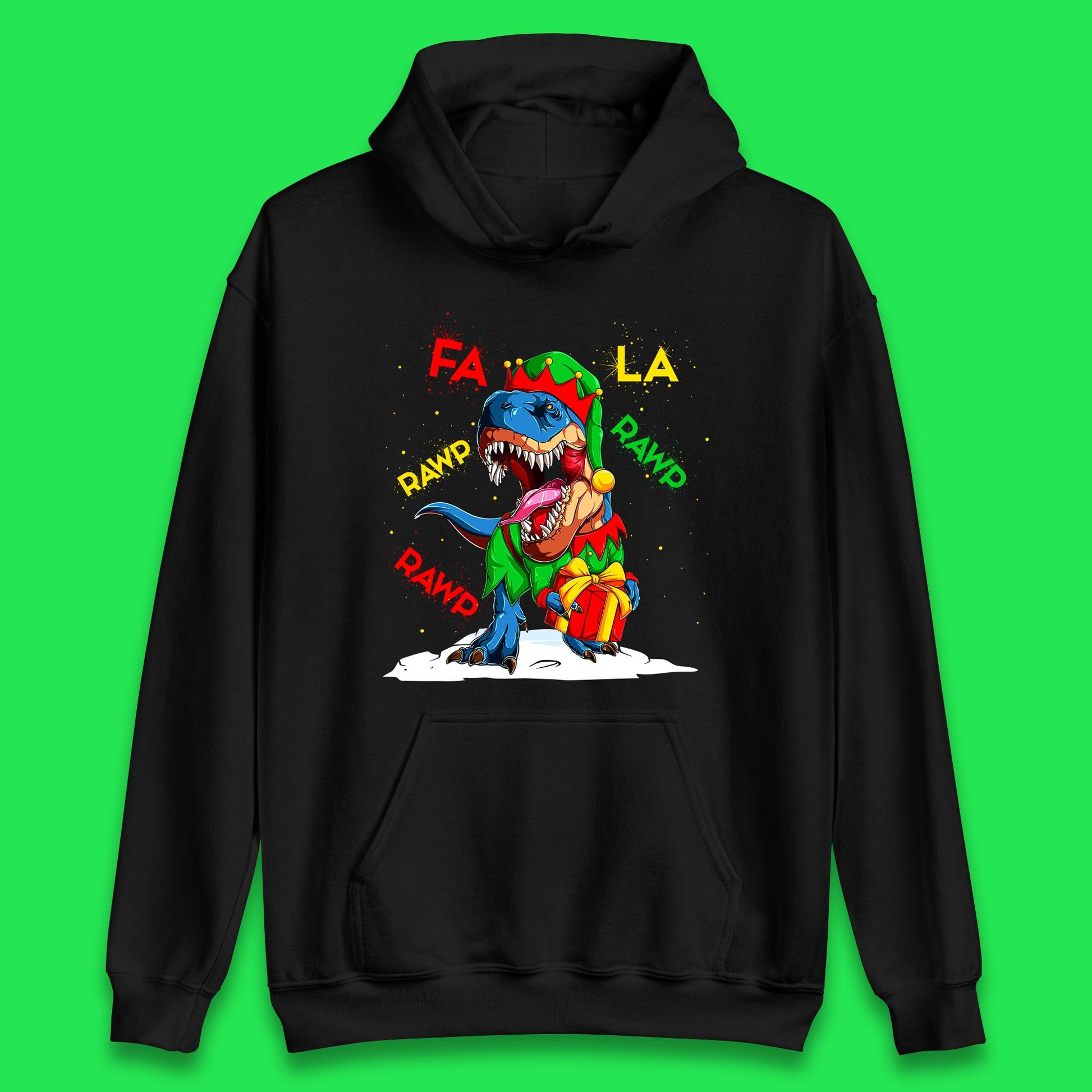 christmas dinosaur hoodie