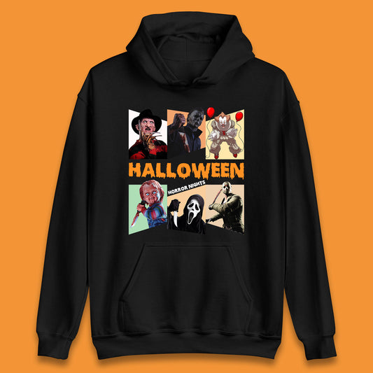 Halloween Horror Nights Horror Movie Characters Halloween Villians Serial Killers Unisex Hoodie