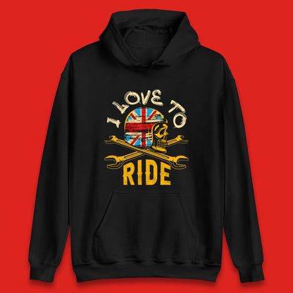 British Biker Helmet Hoodies