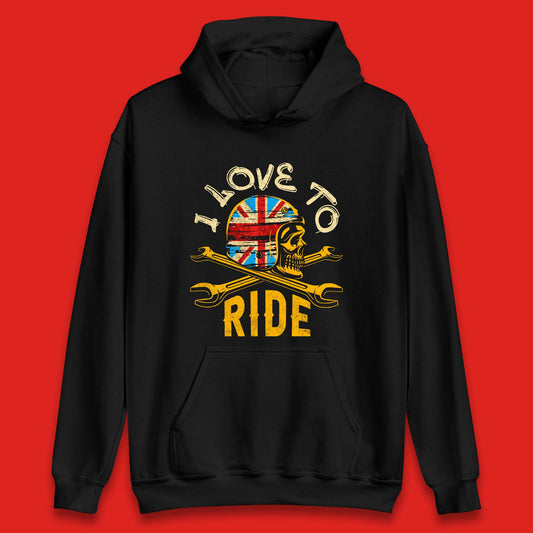 British Biker Helmet Hoodies
