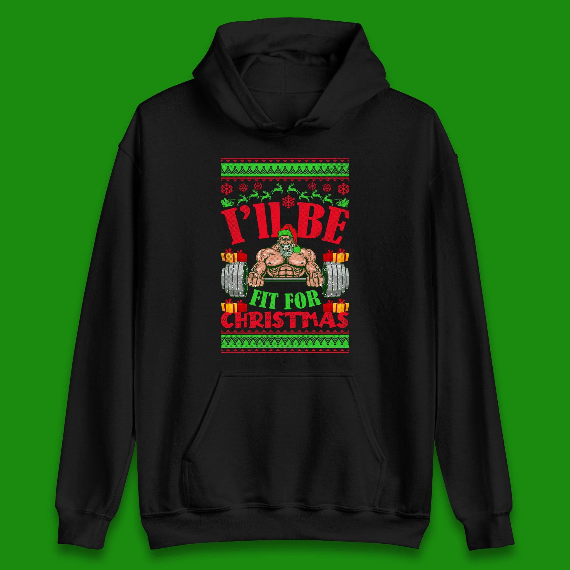 christmas gym hoodie