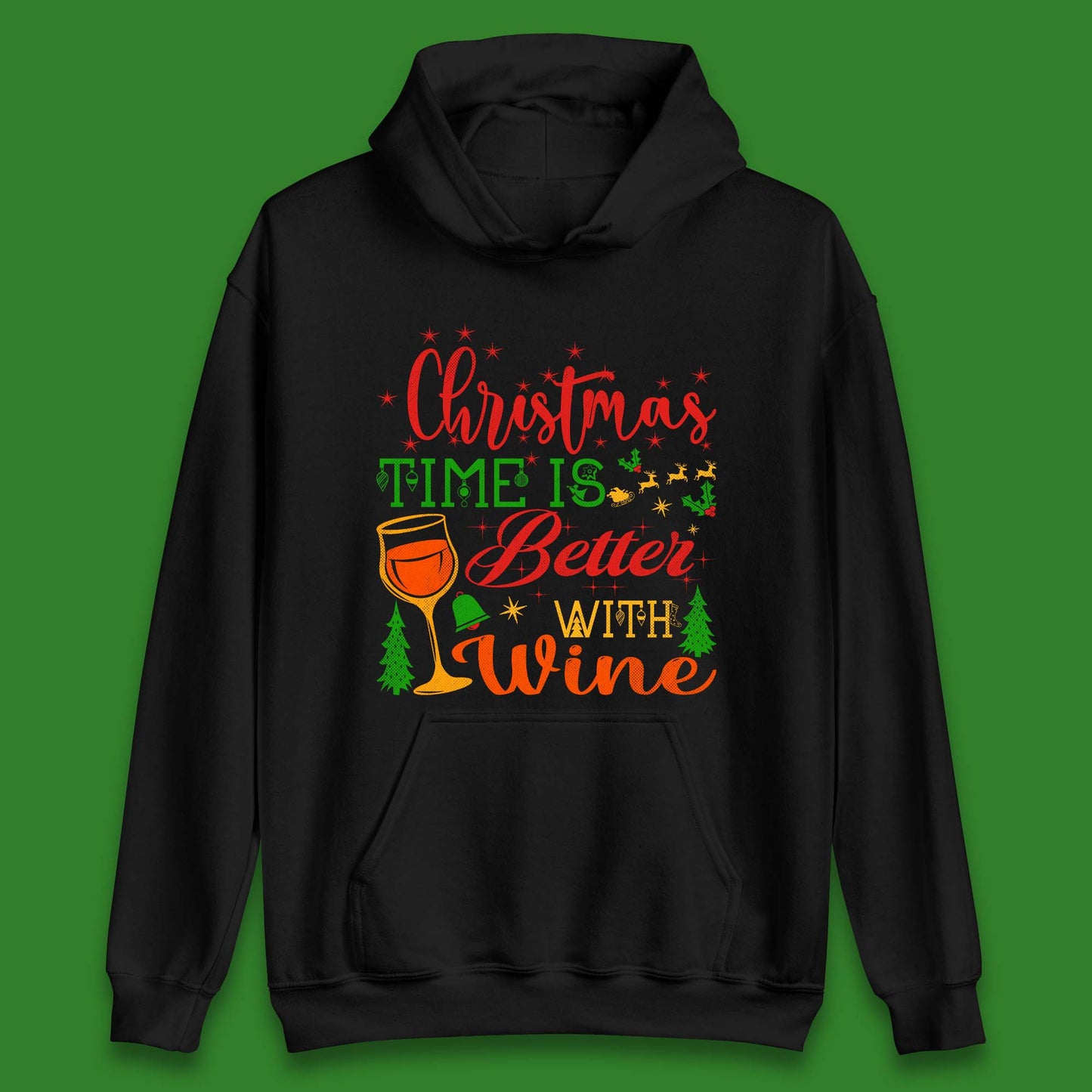 Christmas Wine Unisex Hoodie