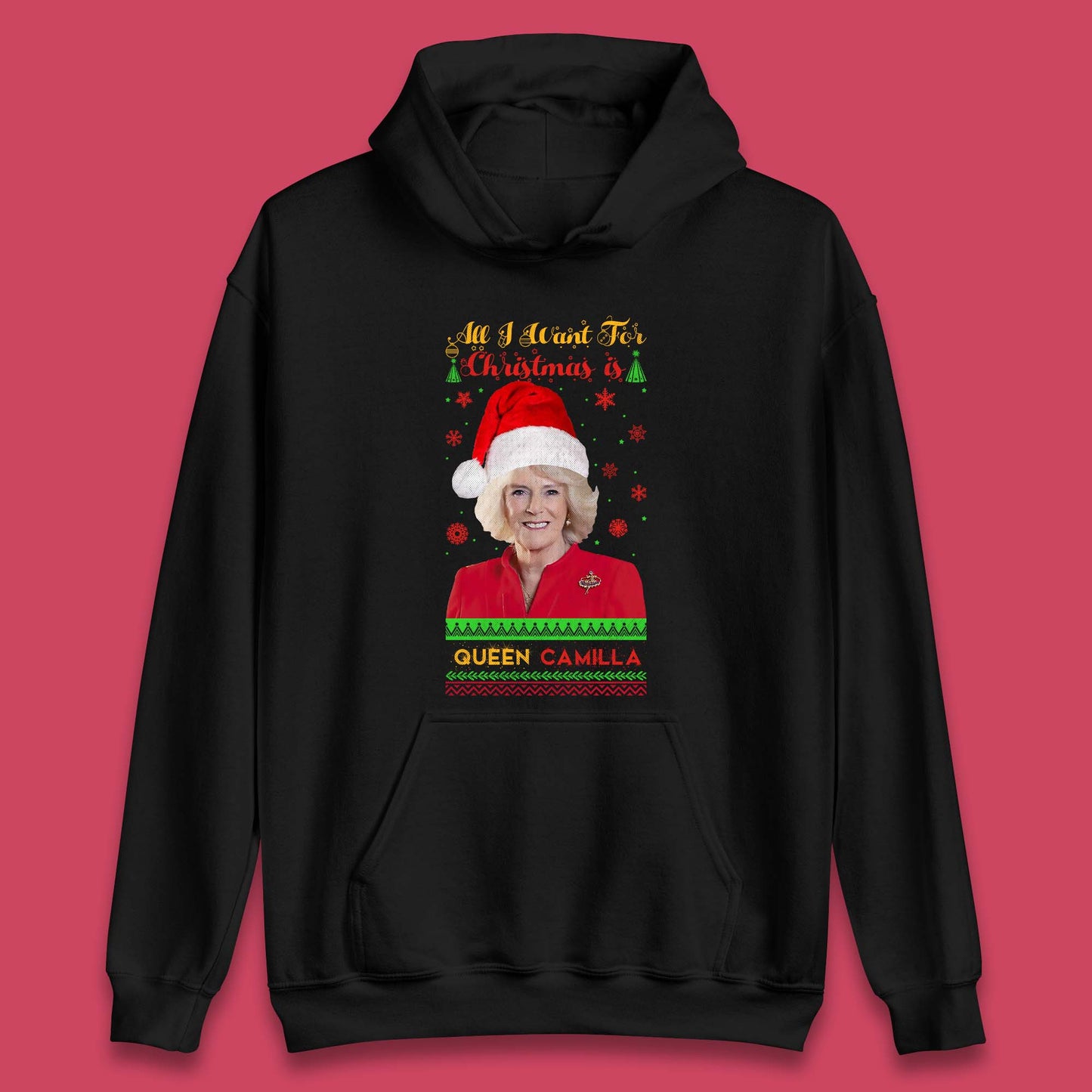 Queen Camilla Christmas Unisex Hoodie