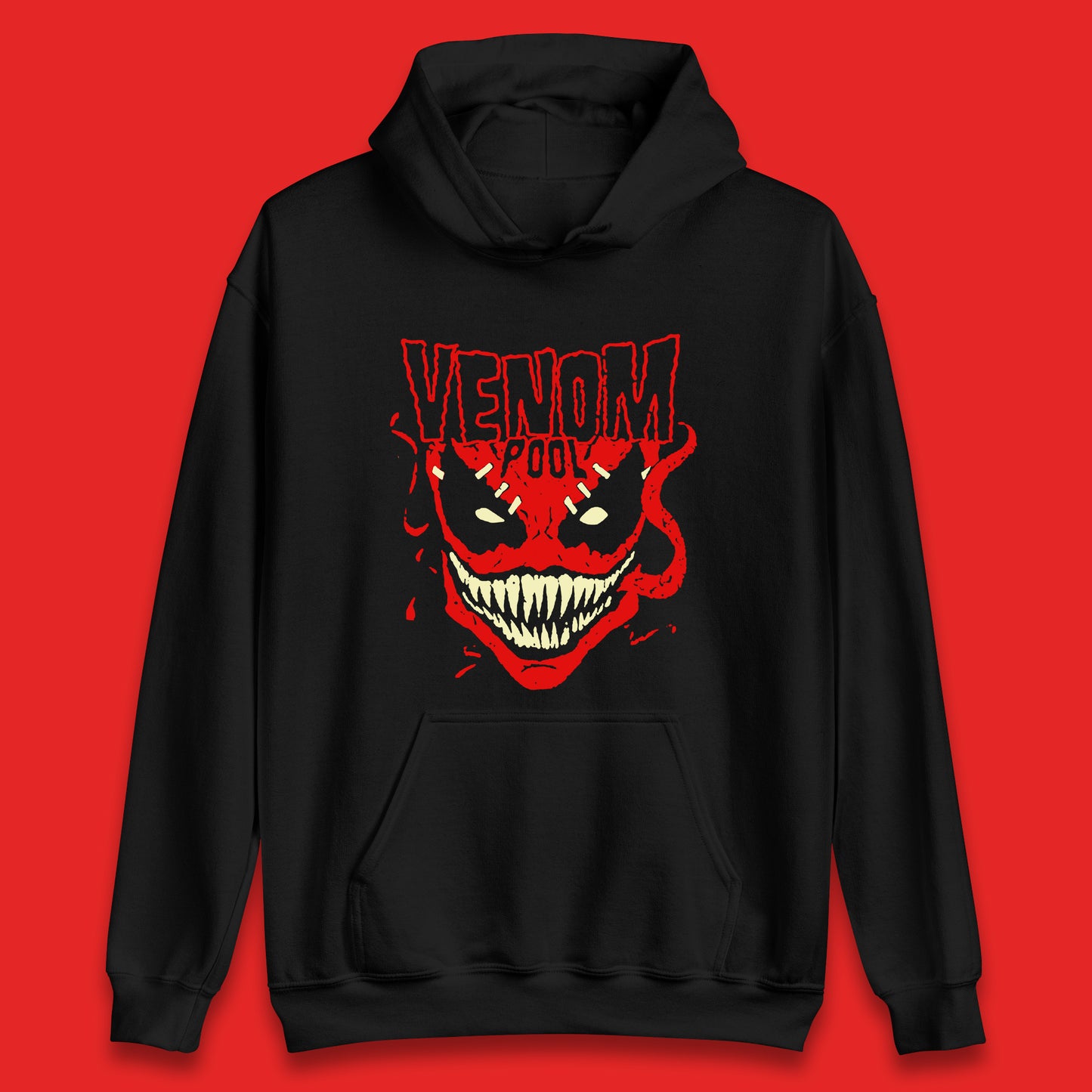 Venom Pool Marvel Avengers Venom Face Venom-Pool Marvel Comics Superhero Marvel Universe Movie Character Unisex Hoodie