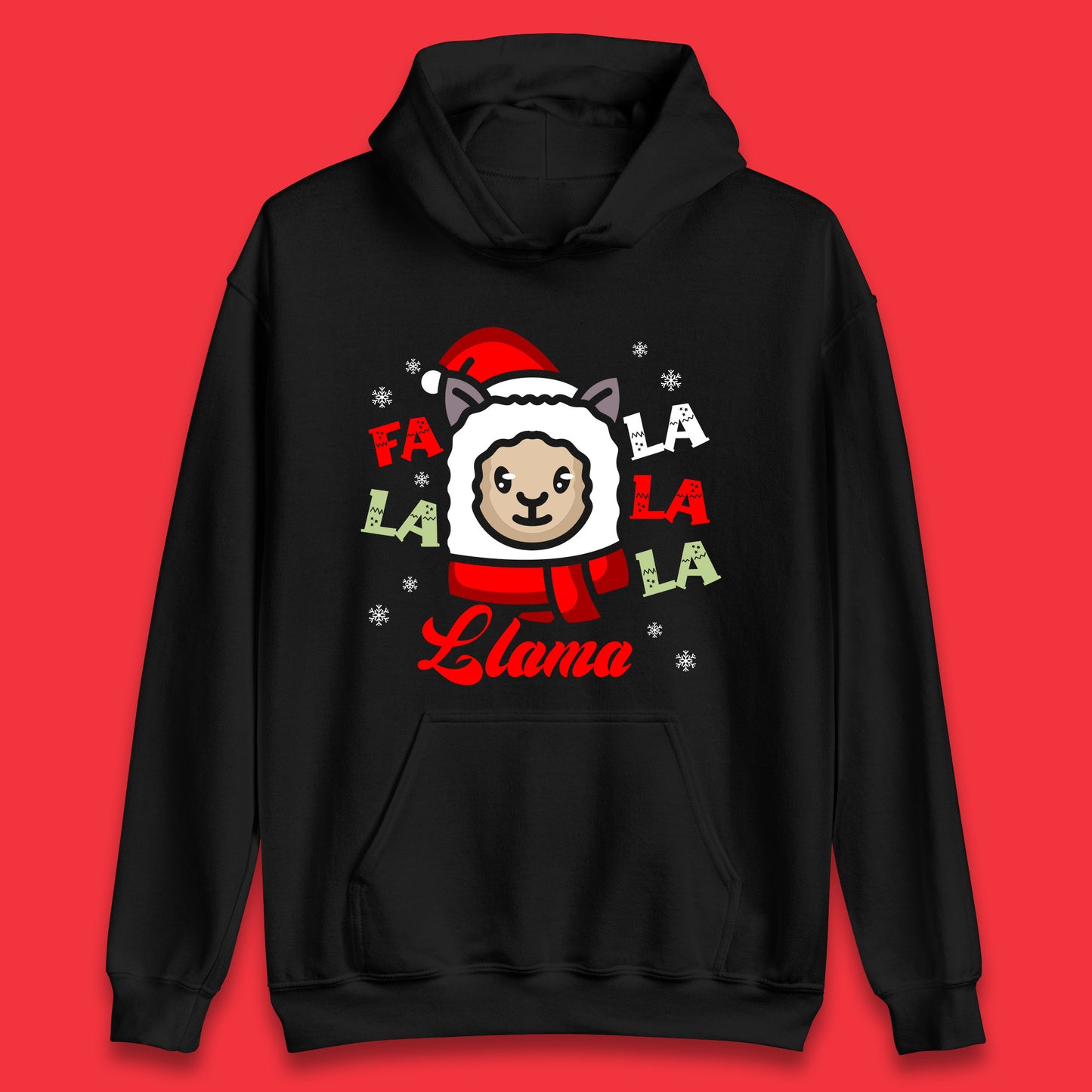 llama christmas hoodie