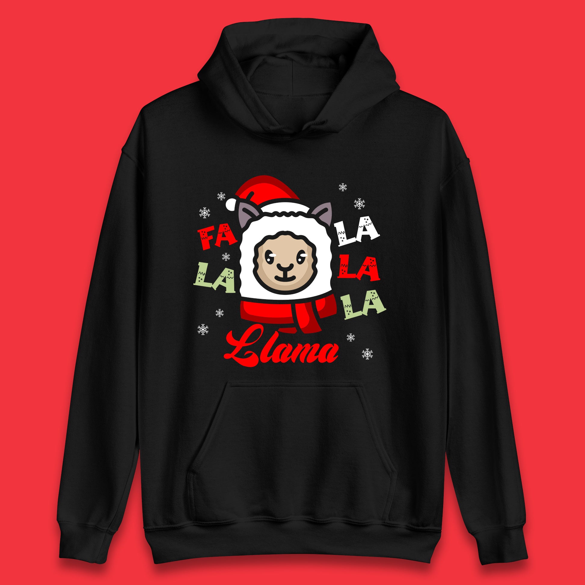 llama christmas hoodie