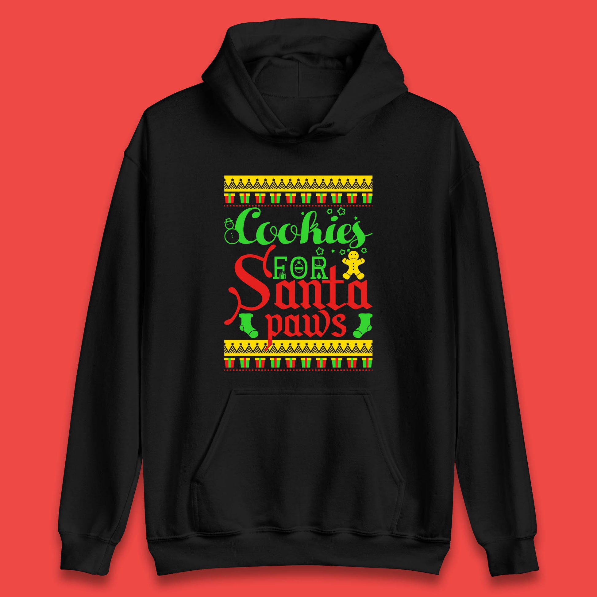 christmas cookies for santa paws hoodie