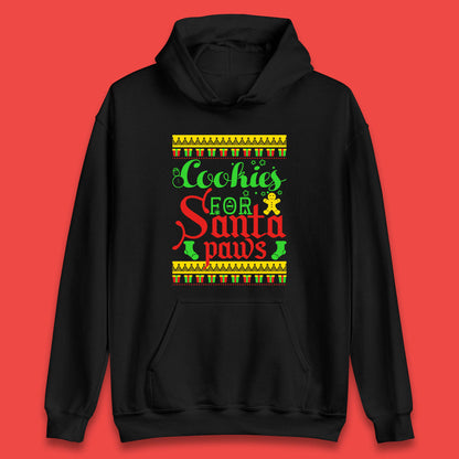 christmas cookies for santa paws hoodie
