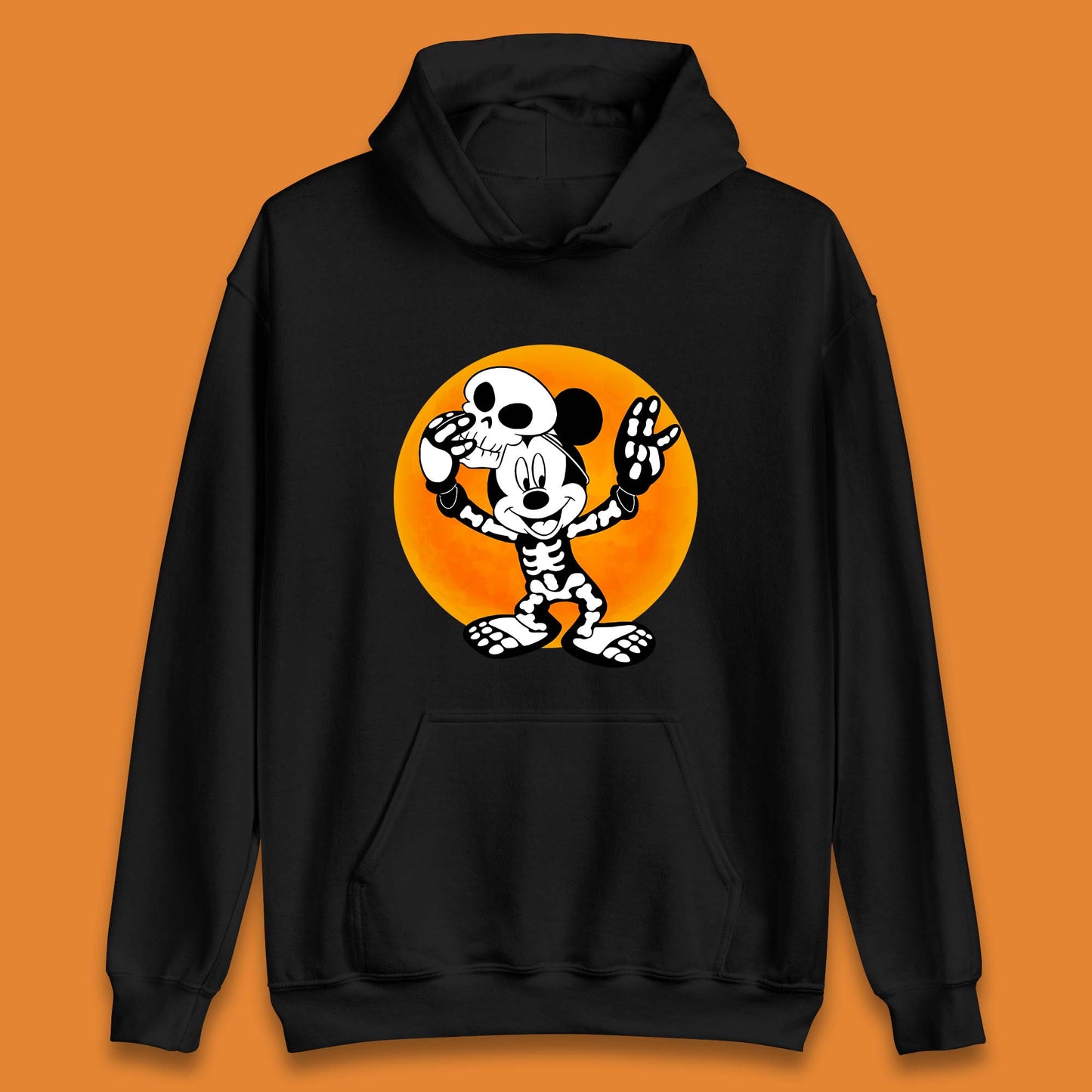 Disney Halloween Mickey Mouse Skelton Costume Disney World Horror Scary Disneyland Trip Unisex Hoodie