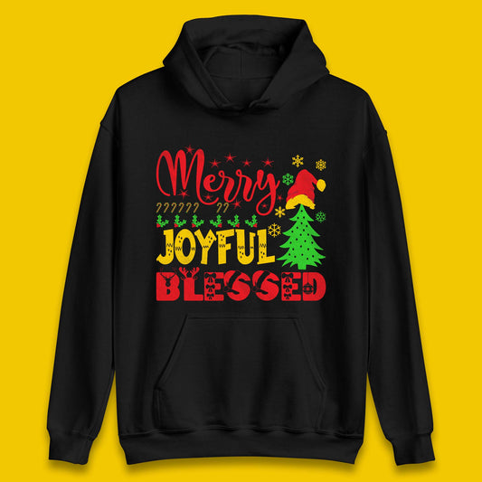 Merry Joyful Blessed Christmas Unisex Hoodie