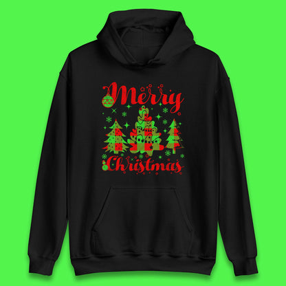 merry christmas trees hoodie