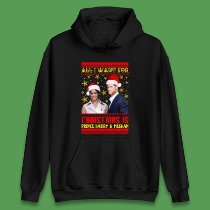 Prince Harry & Meghan Christmas Unisex Hoodie
