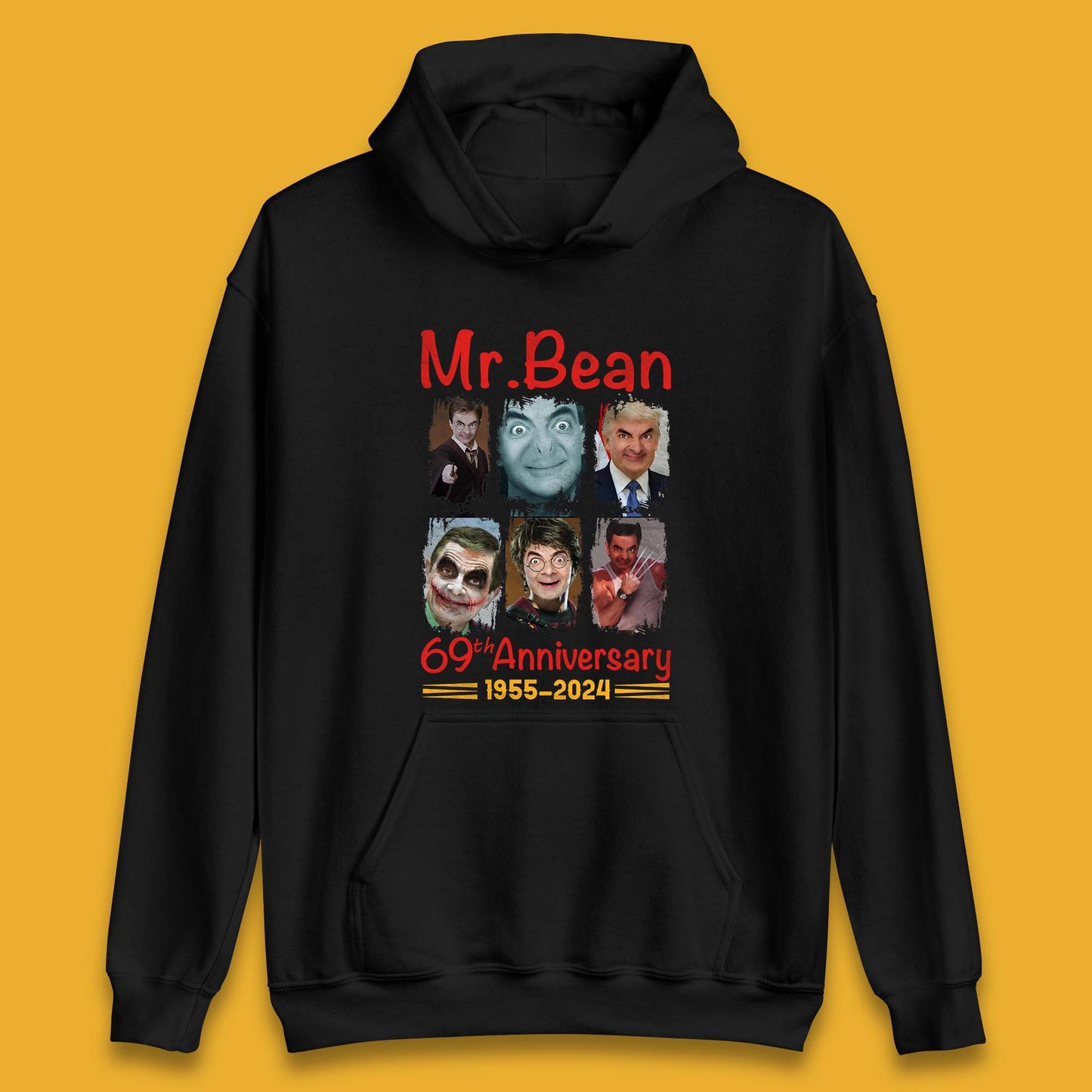 Mr. Bean 69th Anniversary Unisex Hoodie