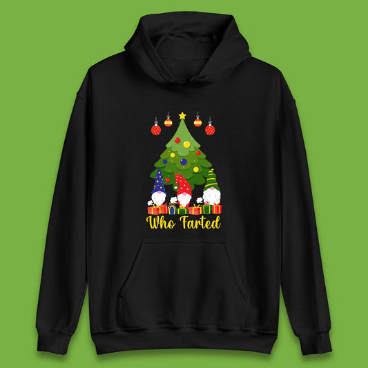 who farted christmas gnomes funny hoodie