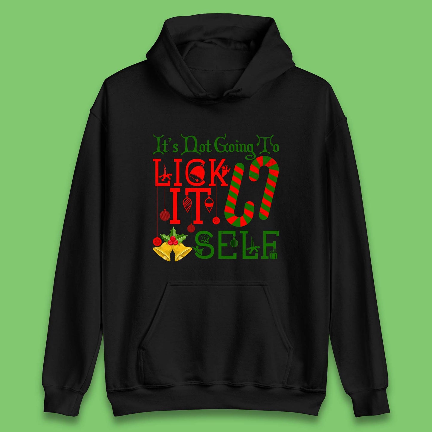 funny christmas candy cane hoodie