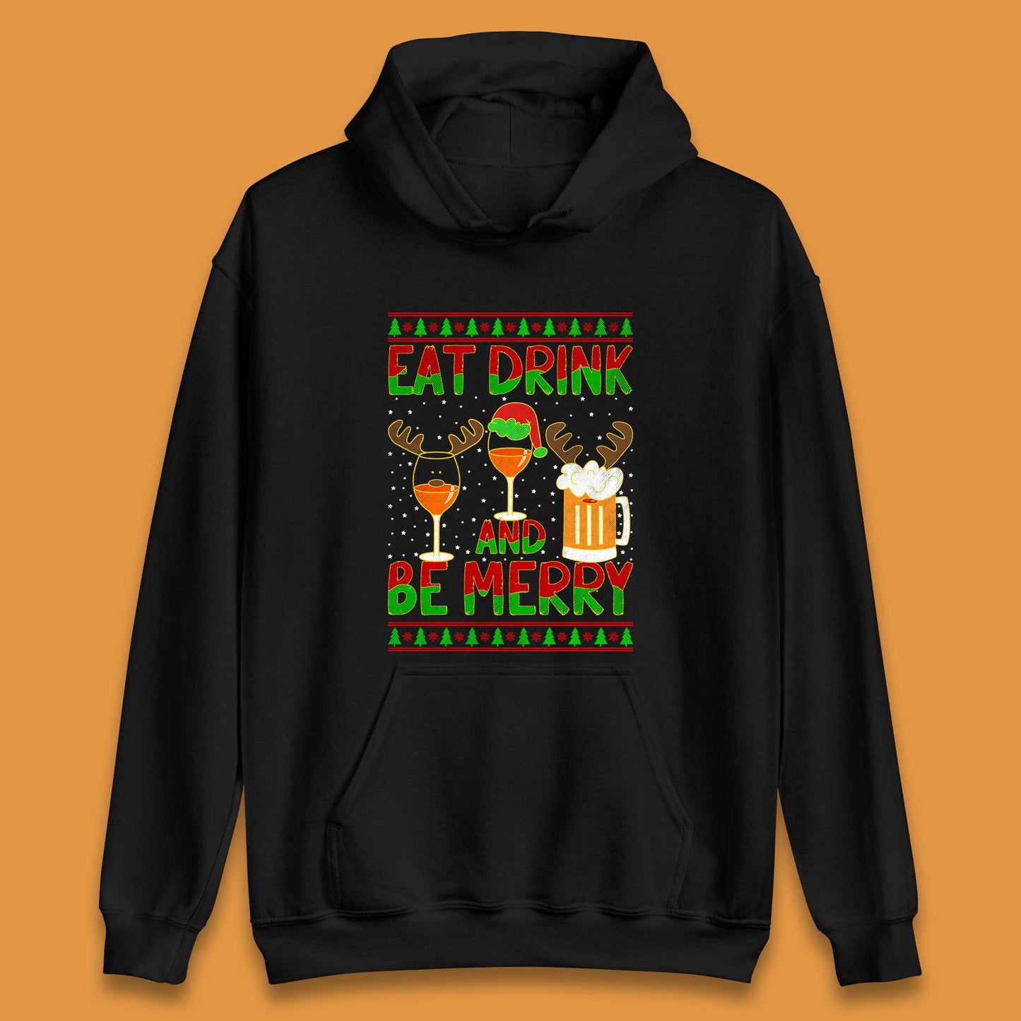 Christmas Drinking Unisex Hoodie