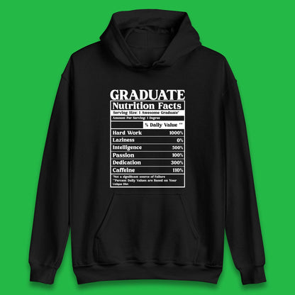 Graduate Nutrition Facts Unisex Hoodie