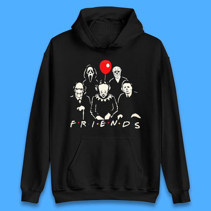 Halloween Friends Horror Movie Killers Characters Halloween Villians Unisex Hoodie