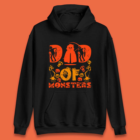 Dad Of Monsters Halloween Spooky Dad Dadster Halloween Costume Unisex Hoodie