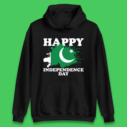 Happy Independence Day Pakistan 14th August Patriotic Pakistani Flag Unisex Hoodie