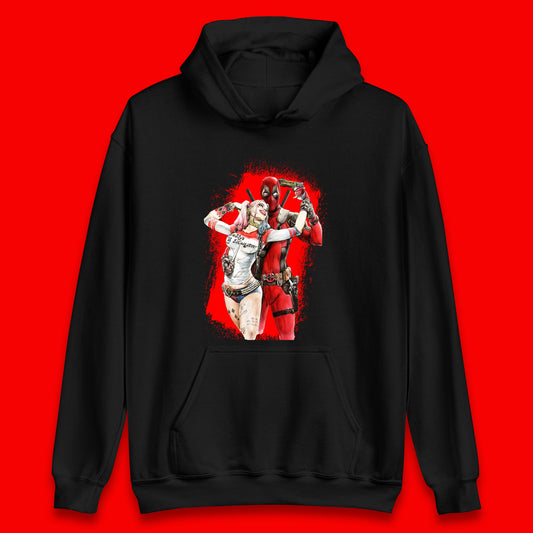 Hot DC Anime Suicide Squad Harley Quinn Deadpool Fanfiction Poster Funny Superheroes DC Comics Deadpool E Quinn Unisex Hoodie