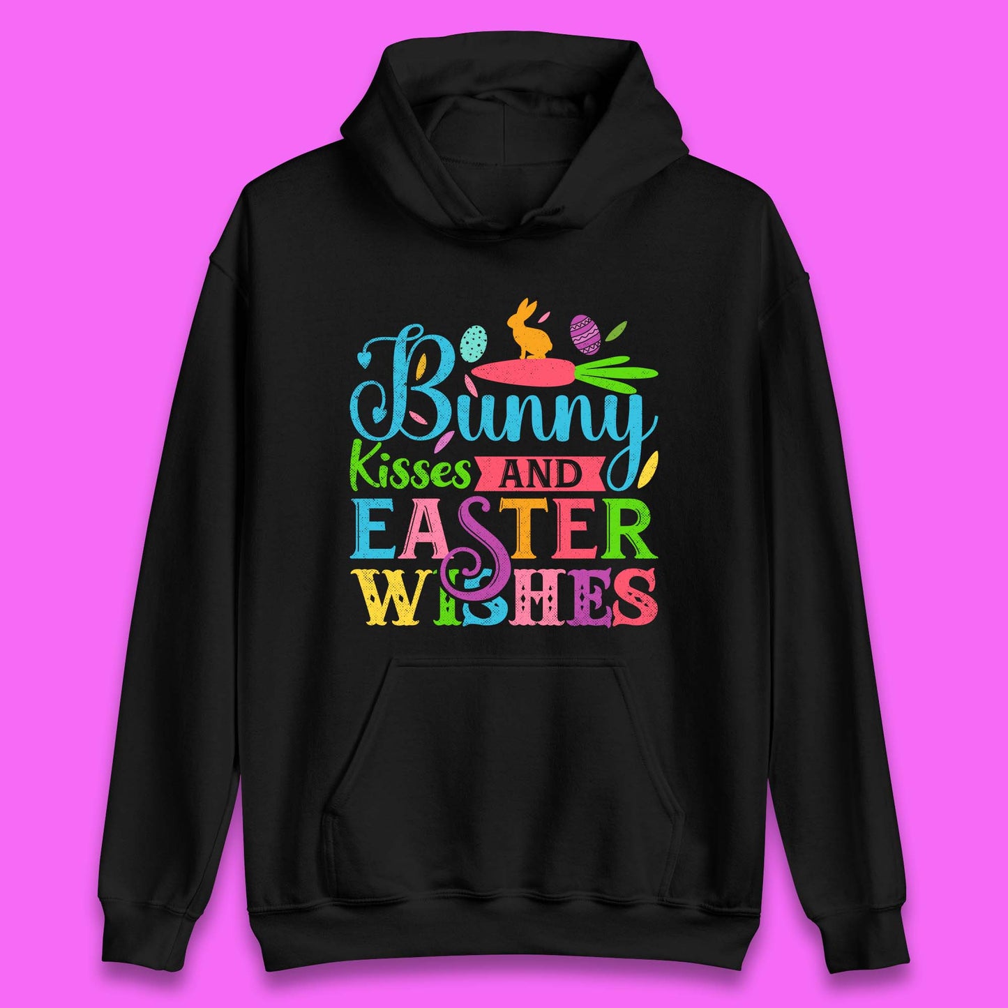 Bunny Kisses And Easter Wishes Unisex Hoodie