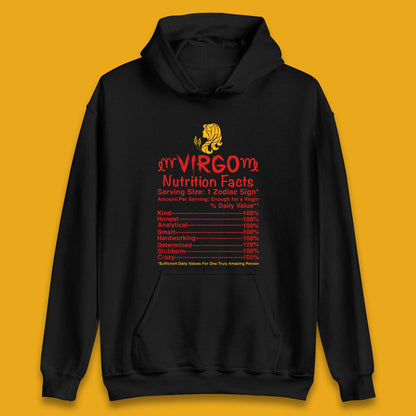 Virgo Nutrition Facts Unisex Hoodie
