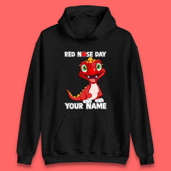 Personalised Red Nose Day Dragon Unisex Hoodie