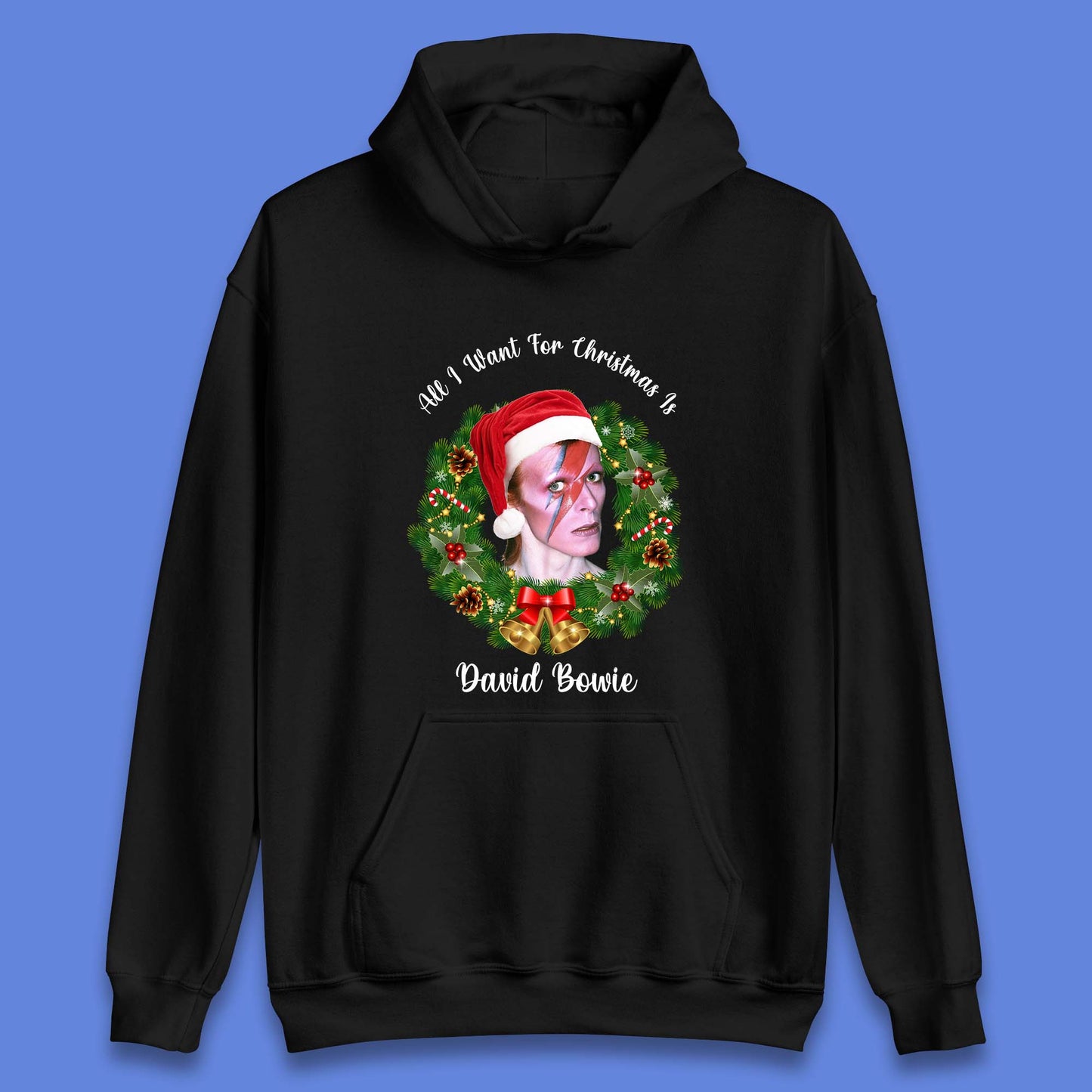 David Bowie Christmas Unisex Hoodie