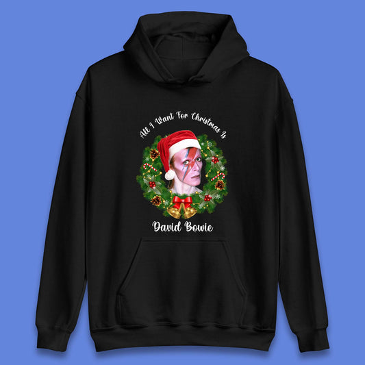 David Bowie Christmas Unisex Hoodie