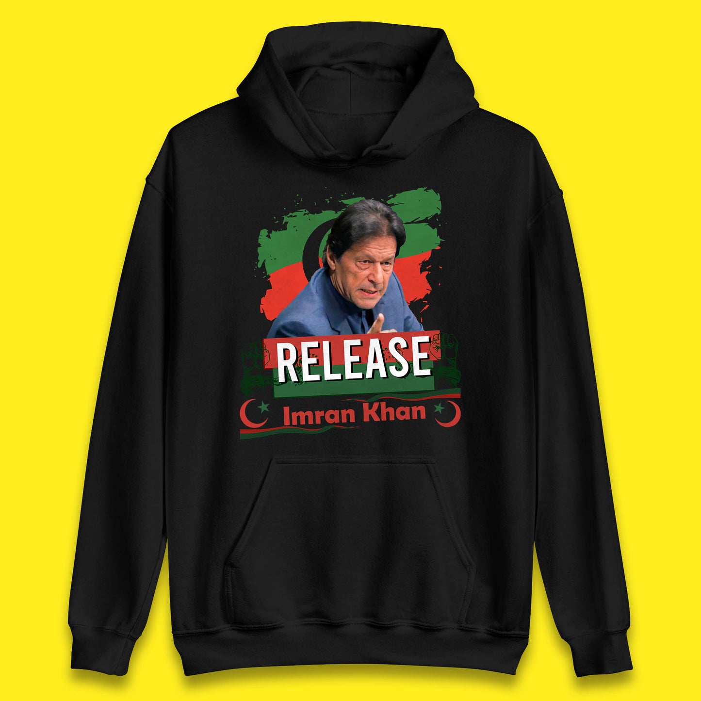 Release Imran Khan Prisoner No 804 Nation Stand With Imran Khan Pakistan Behind You Skipper Unisex Hoodie