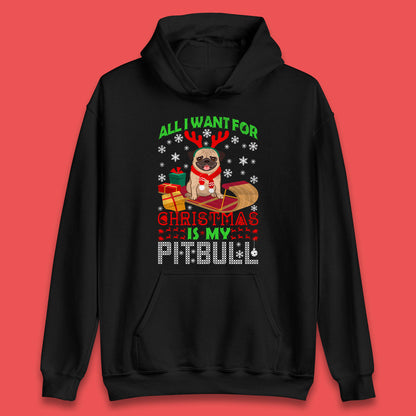 christmas pitbull hoodie