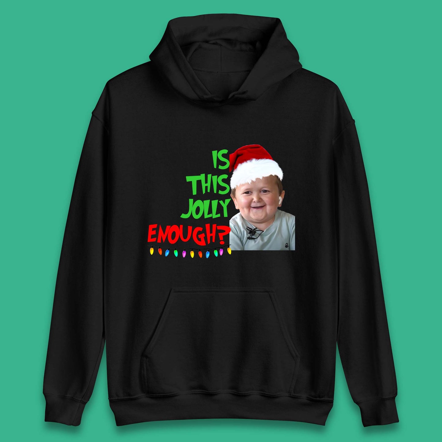 Jolly Enough Hasbulla Christmas Unisex Hoodie