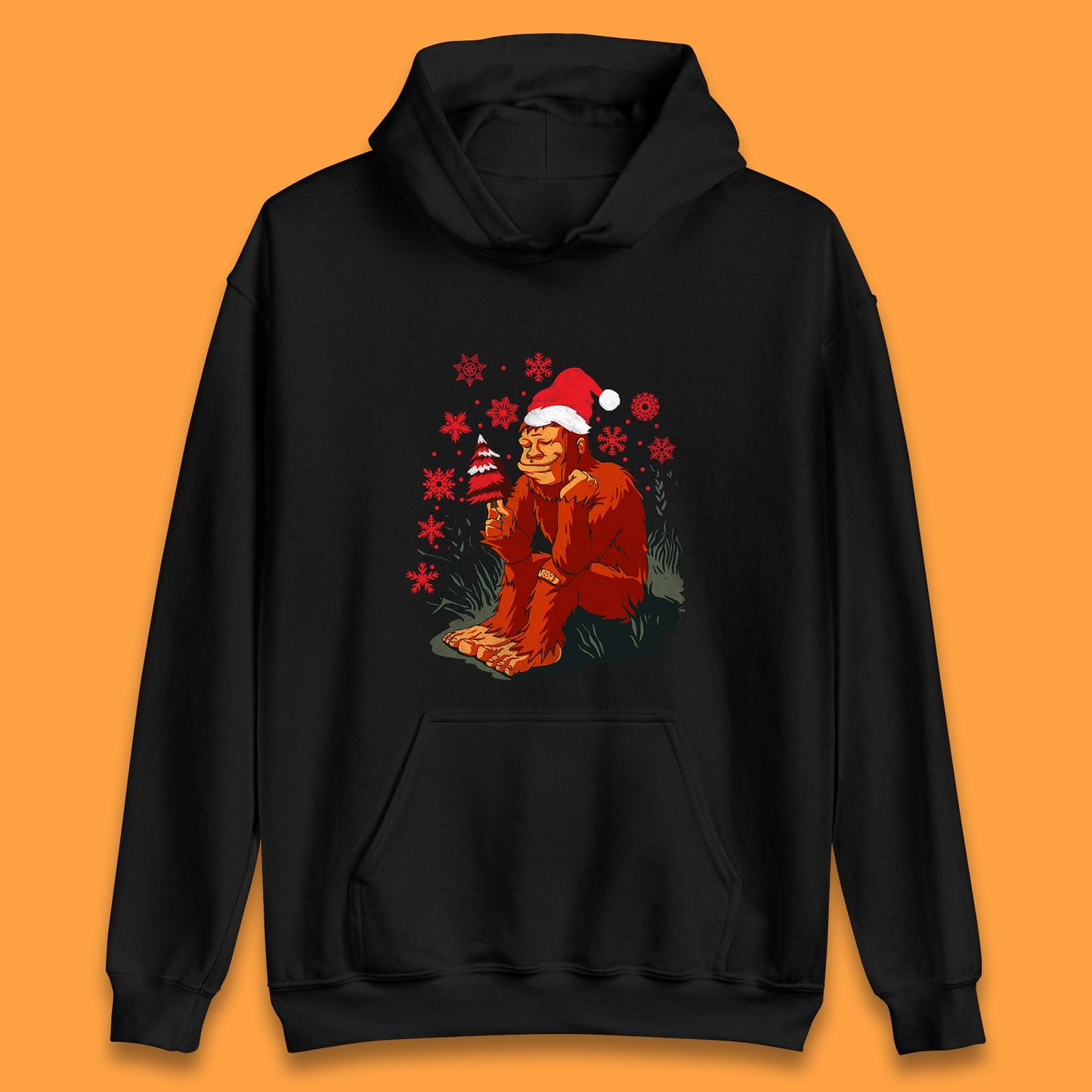christmas bigfoot hoodie