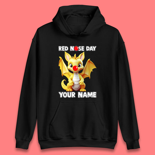 Personalised Dragon Red Nose Day Unisex Hoodie