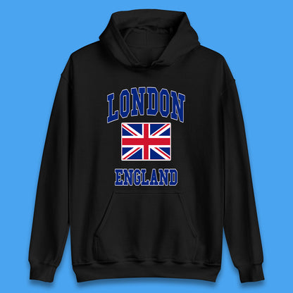 London England Flag Great Britain United Kingdom Uk Union Jack Souvenir British Flag Unisex Hoodie