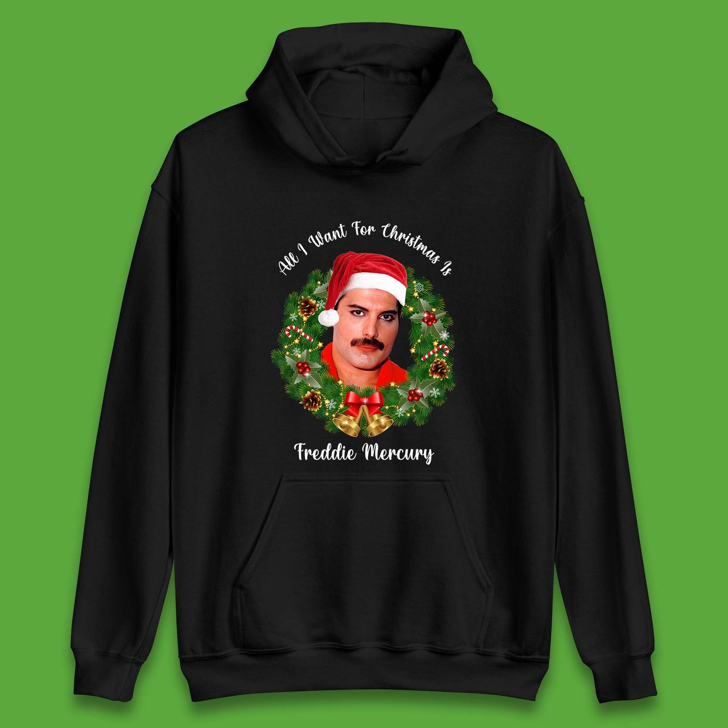 Freddie Mercury Christmas Unisex Hoodie