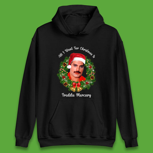 Freddie Mercury Christmas Unisex Hoodie