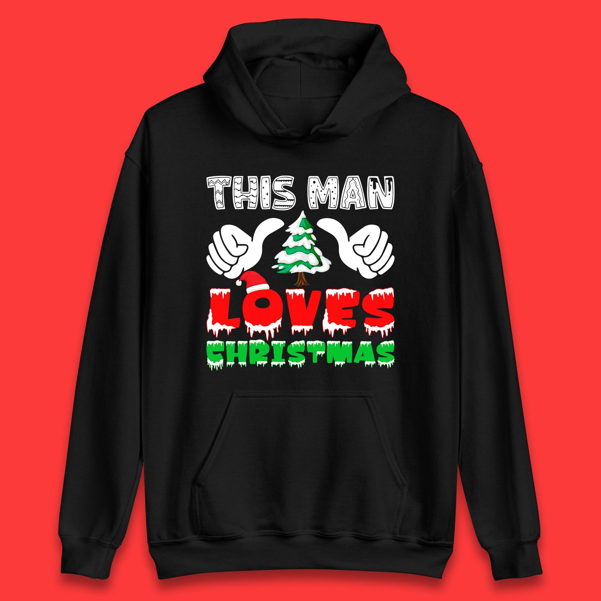 this man loves christmas hoodie