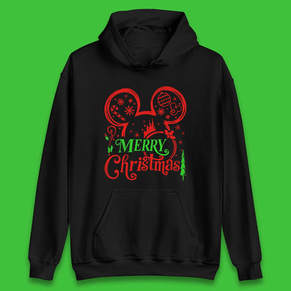 mickey mouse head christmas hoodie
