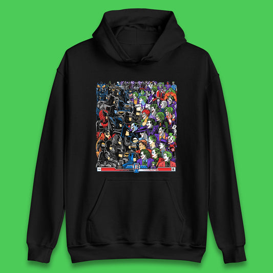 Bats VS Clowns DC Comics Batmans VS Joker Clowns Fighting Spoof Supervillain Comic Book Character Unisex Hoodie