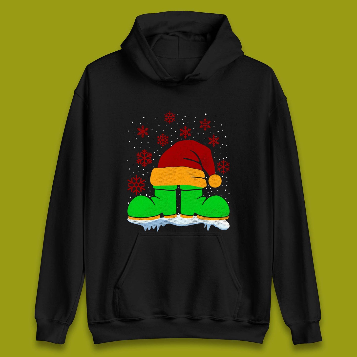 Santa Shoe Christmas Unisex Hoodie