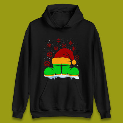Santa Shoe Christmas Unisex Hoodie