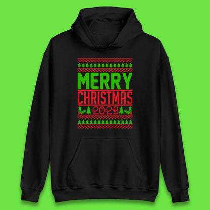 Merry Christmas 2023 Winter Holiday Festive Celebration Xmas Gift Unisex Hoodie